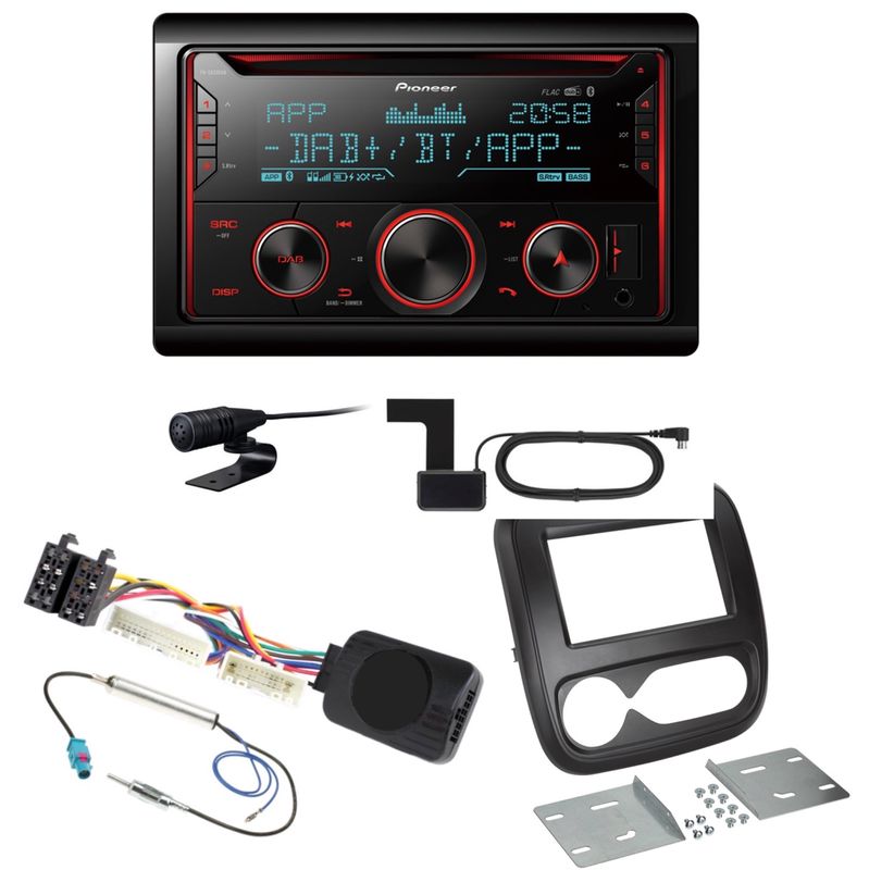 Pioneer FH-S820DAB USB DAB+ MP3 Digitalradio Einbauset für Opel Vivaro B Pioneer FH-S820DAB USB DAB+ MP3 Digitalradio Einbauset für Opel Vivaro B
