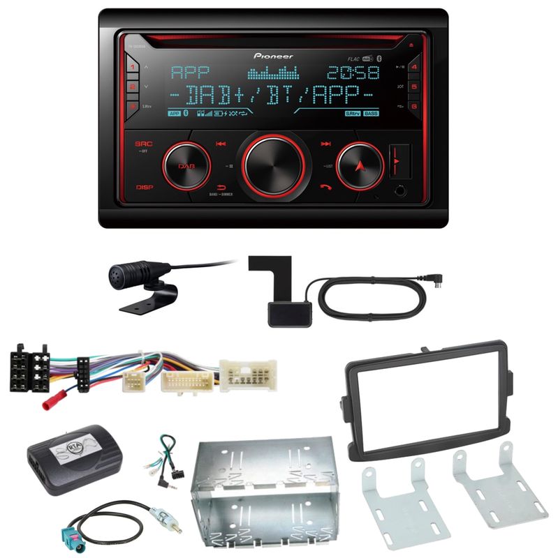 Pioneer FH-S820DAB USB DAB+ Digitalradio Einbauset für Opel Vivaro Movano B Pioneer FH-S820DAB USB DAB+ Digitalradio Einbauset für Opel Vivaro Movano B