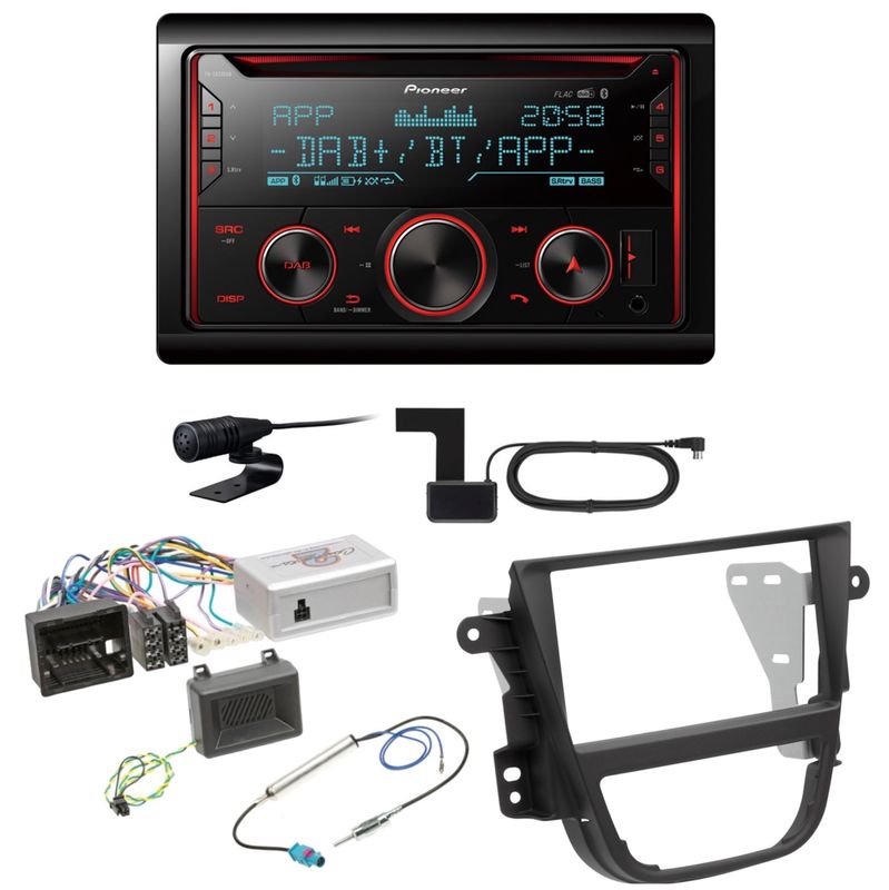 Pioneer FH-S820DAB USB DAB+ MP3 Digitalradio Einbauset für Opel Mokka A Pioneer FH-S820DAB USB DAB+ MP3 Digitalradio Einbauset für Opel Mokka A