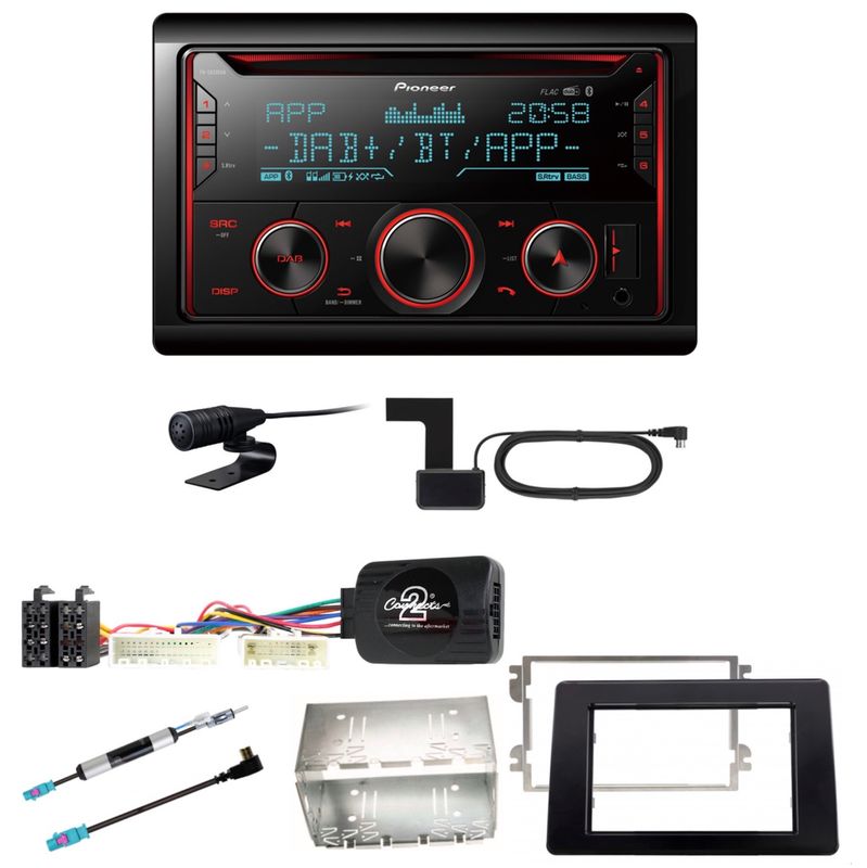 Pioneer FH-S820DAB USB DAB+ Digitalradio Einbauset für Opel Movano ab 2019 Pioneer FH-S820DAB USB DAB+ Digitalradio Einbauset für Opel Movano ab 2019