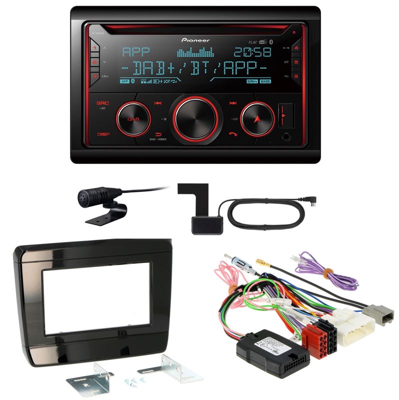 Pioneer FH-S820DAB USB Digitalradio MP3 Einbauset für Isuzu D-Max 3 ab 2020