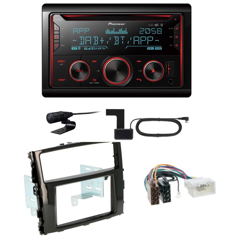 Pioneer FH-S820DAB USB Digitalradio MP3 Einbauset für Mitsubishi Pajero ab 2015 Pioneer FH-S820DAB USB Digitalradio MP3 Einbauset für Mitsubishi Pajero ab 2015