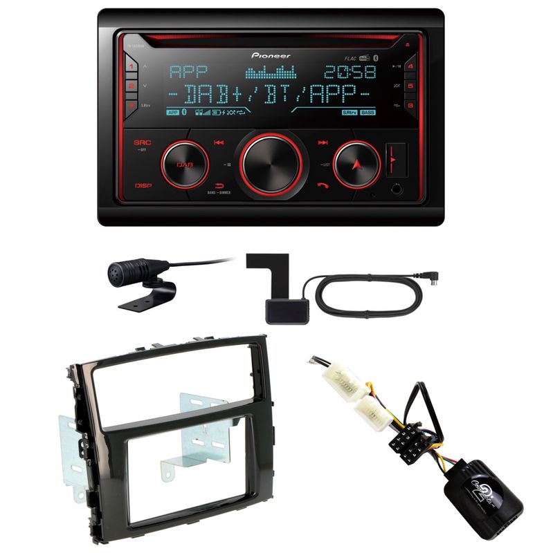 Pioneer FH-S820DAB USB Digitalradio MP3 Einbauset für Mitsubishi Pajero ab 2015 Pioneer FH-S820DAB USB Digitalradio MP3 Einbauset für Mitsubishi Pajero ab 2015