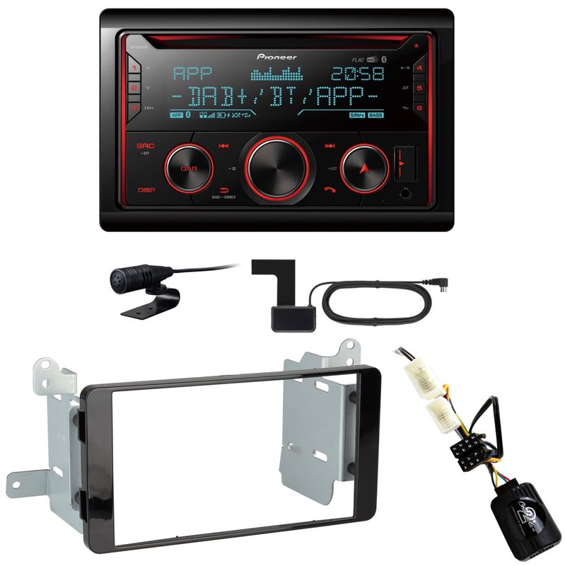Pioneer FH-S820DAB USB Digitalradio MP3 Einbauset für Mitsubishi L200 ab 2016 Pioneer FH-S820DAB USB Digitalradio MP3 Einbauset für Mitsubishi L200 ab 2016