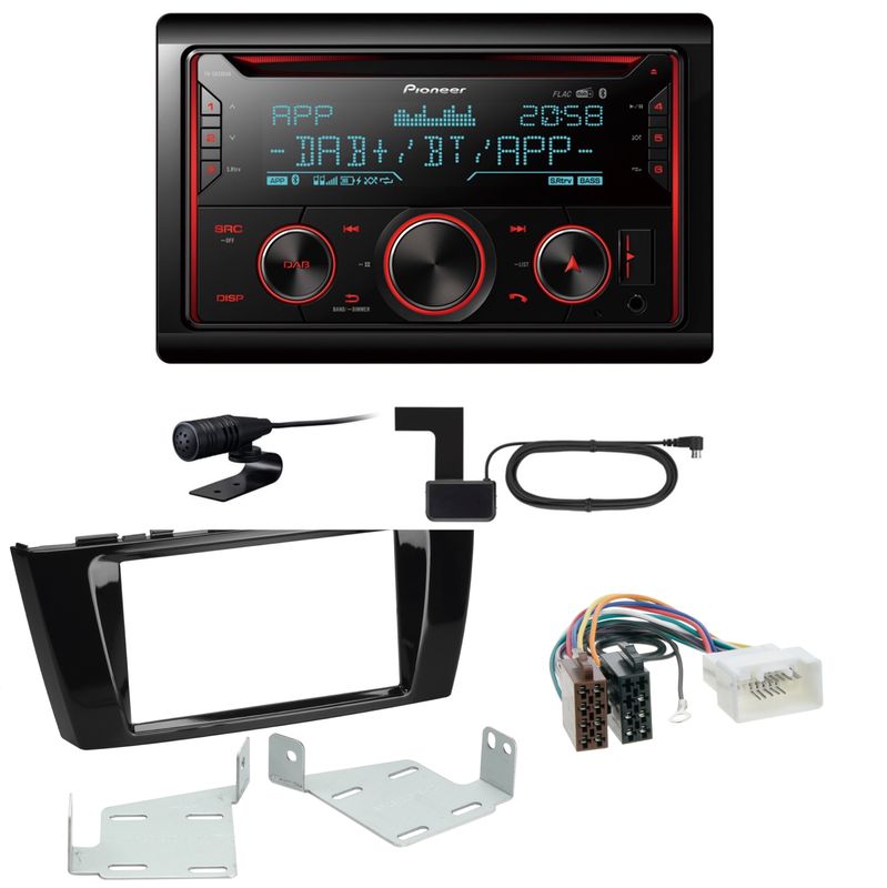 Pioneer FH-S820DAB USB Digitalradio MP3 Einbauset für Mitsubishi Space Star Pioneer FH-S820DAB USB Digitalradio MP3 Einbauset für Mitsubishi Space Star