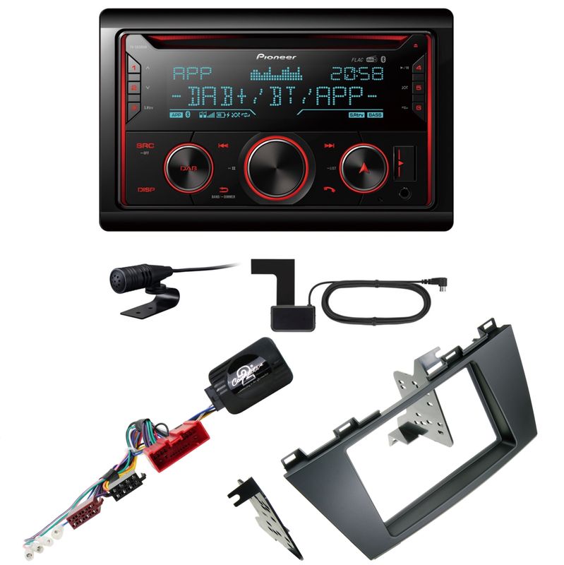 Pioneer FH-S820DAB USB Digitalradio Bluetooth MP3 Einbauset für Mazda 5 CW Pioneer FH-S820DAB USB Digitalradio Bluetooth MP3 Einbauset für Mazda 5 CW