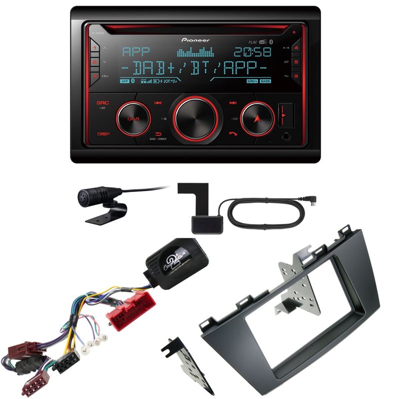 Pioneer FH-S820DAB USB Digitalradio Bluetooth MP3 Einbauset für Mazda 5 CW Pioneer FH-S820DAB USB Digitalradio Bluetooth MP3 Einbauset für Mazda 5 CW
