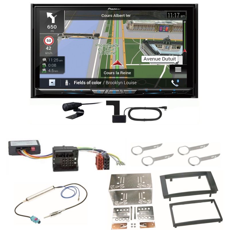 Pioneer AVIC-Z930DAB USB Bluetooth DAB+ MP3 Navigation CD Einbauset für T5