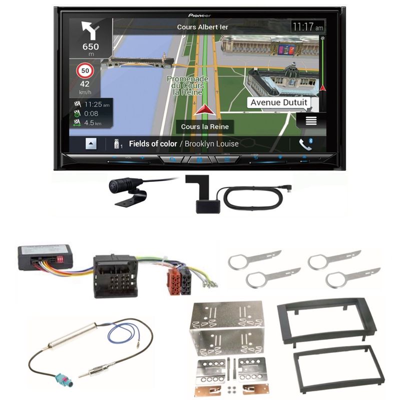 Pioneer AVIC-Z930DAB USB Bluetooth DAB+ Navigation Einbauset für Touareg 7L