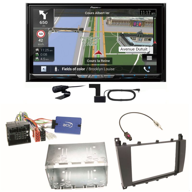 Pioneer AVIC-Z930DAB USB MP3 Navigation CD Einbauset für Mercedes G Klasse W463 Pioneer AVIC-Z930DAB USB MP3 Navigation CD Einbauset für Mercedes G Klasse W463