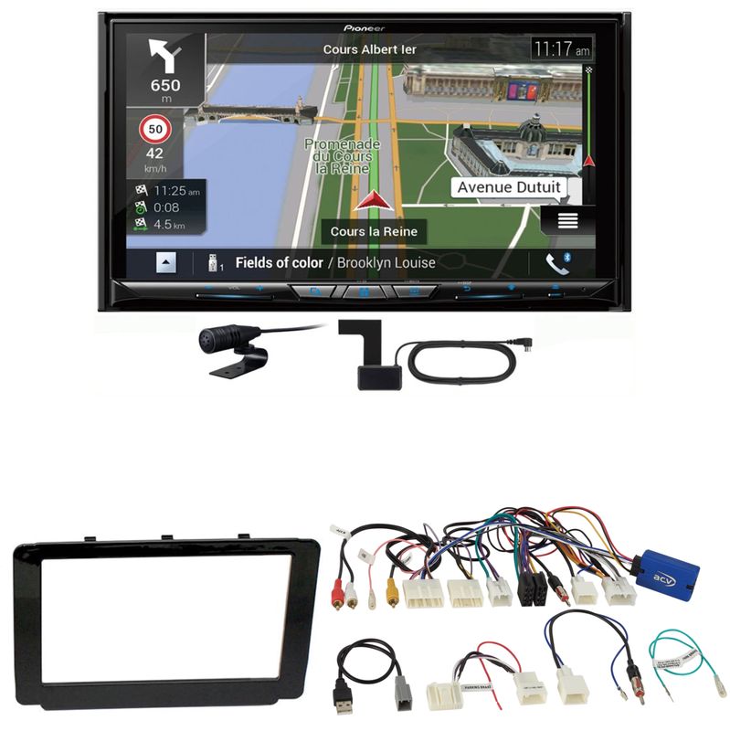 Pioneer AVIC-Z930DAB USB Navigation MP3 Einbauset für Toyota Hilux 2016-2019