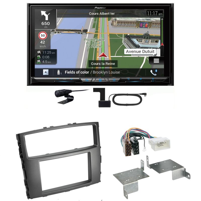Pioneer AVIC-Z930DAB USB Navigation MP3 Einbauset für Mitsubishi Pajero bis 2014 Pioneer AVIC-Z930DAB USB Navigation MP3 Einbauset für Mitsubishi Pajero bis 2014