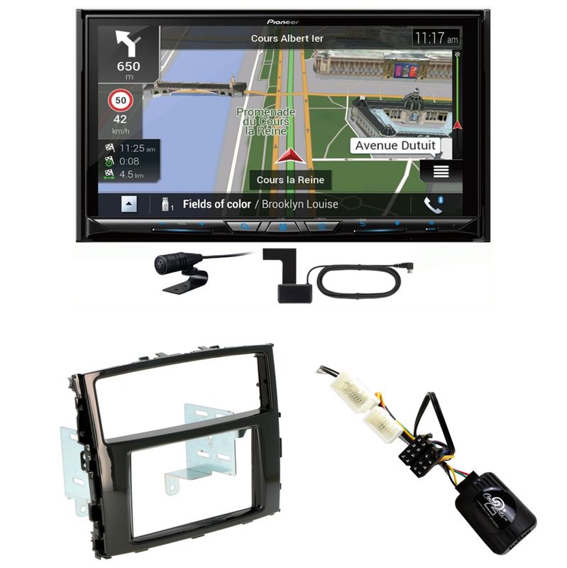 Pioneer AVIC-Z930DAB USB Navigation MP3 Einbauset für Mitsubishi Pajero ab 2015 Pioneer AVIC-Z930DAB USB Navigation MP3 Einbauset für Mitsubishi Pajero ab 2015