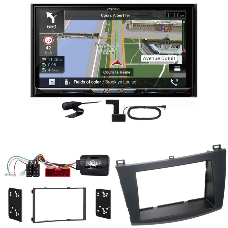 Pioneer AVIC-Z930DAB USB Navigation Bluetooth MP3 CD Einbauset für Mazda 3 BL Pioneer AVIC-Z930DAB USB Navigation Bluetooth MP3 CD Einbauset für Mazda 3 BL