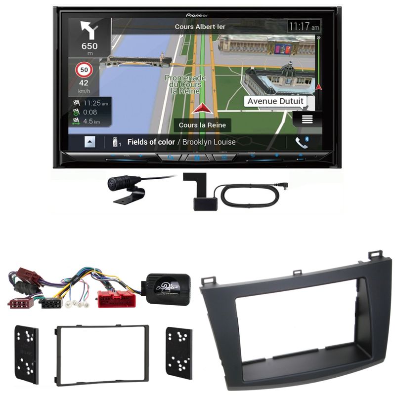Pioneer AVIC-Z930DAB USB Navigation Bluetooth MP3 CD Einbauset für Mazda 3 BL Pioneer AVIC-Z930DAB USB Navigation Bluetooth MP3 CD Einbauset für Mazda 3 BL