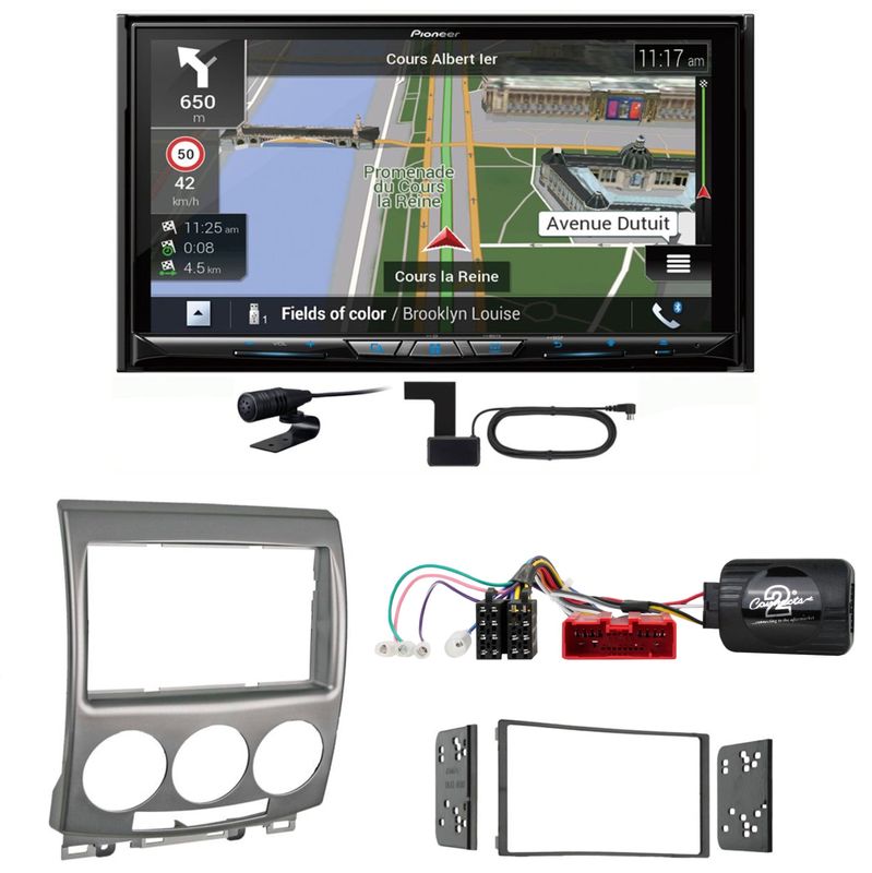 Pioneer AVIC-Z930DAB USB Navigation Bluetooth MP3 CD Einbauset für Mazda 5 CR Pioneer AVIC-Z930DAB USB Navigation Bluetooth MP3 CD Einbauset für Mazda 5 CR
