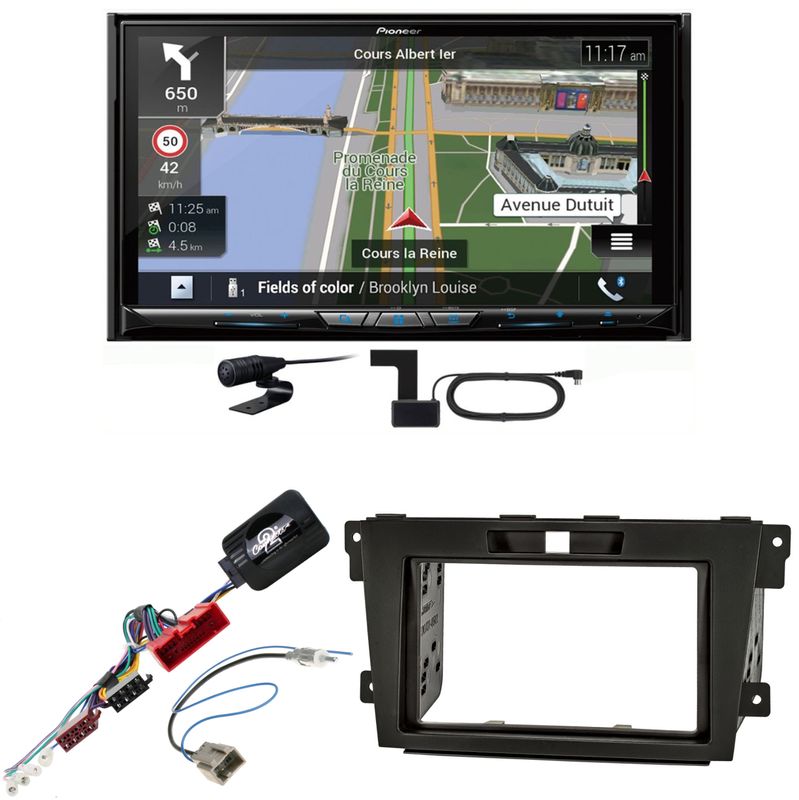 Pioneer AVIC-Z930DAB USB Navigation Bluetooth MP3 CD Einbauset für Mazda CX-7