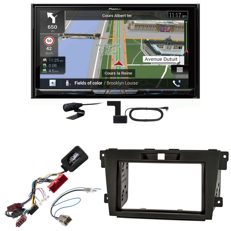 Pioneer AVIC-Z930DAB USB Navigation Bluetooth MP3 CD Einbauset für Mazda CX-7 Pioneer AVIC-Z930DAB USB Navigation Bluetooth MP3 CD Einbauset für Mazda CX-7
