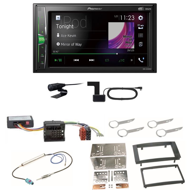 Pioneer DMH-A3300DAB USB Bluetooth DAB+ MP3 Autoradio Einbauset für T5