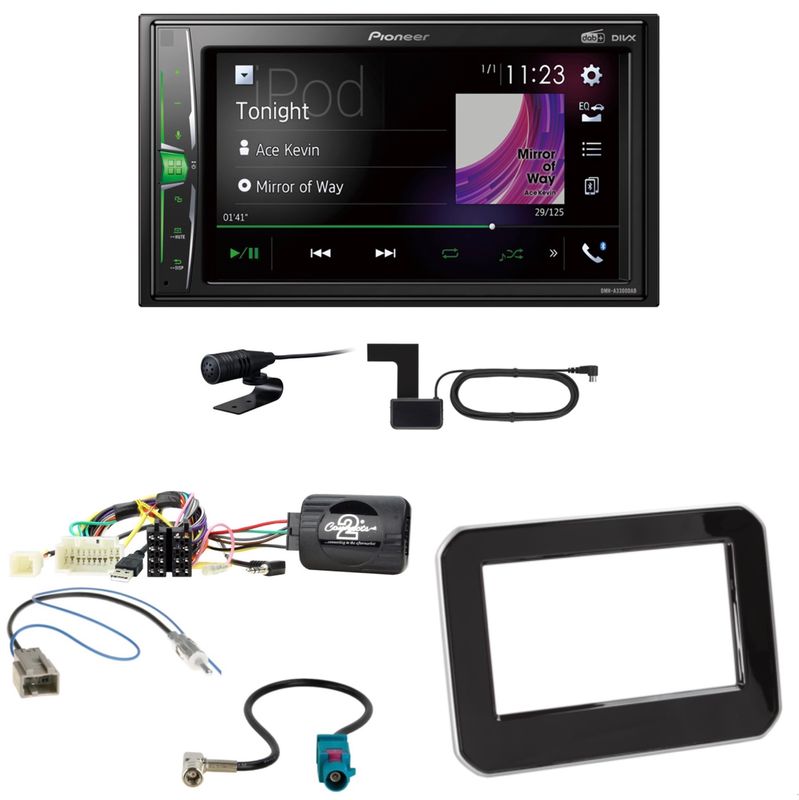Pioneer DMH-A3300DAB USB DAB+ Digitalradio Einbauset für Suzuki Ignis MF ab 2017 Pioneer DMH-A3300DAB USB DAB+ Digitalradio Einbauset für Suzuki Ignis MF ab 2017