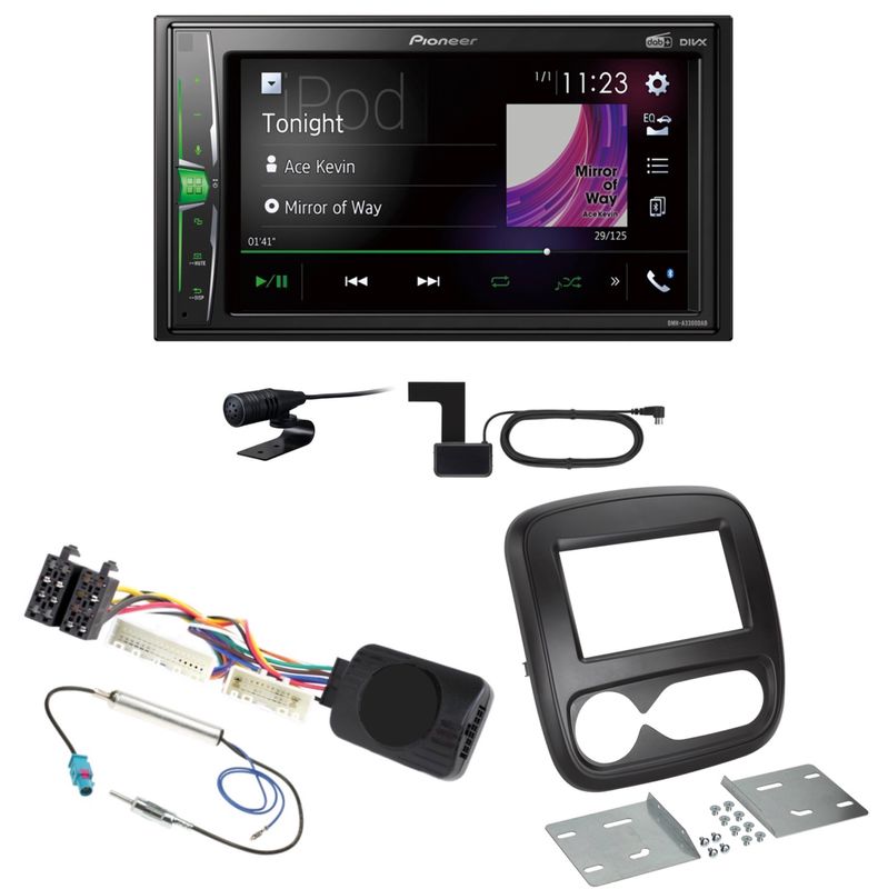 Pioneer DMH-A3300DAB USB DAB+ MP3 Digitalradio Einbauset für Opel Vivaro B Pioneer DMH-A3300DAB USB DAB+ MP3 Digitalradio Einbauset für Opel Vivaro B