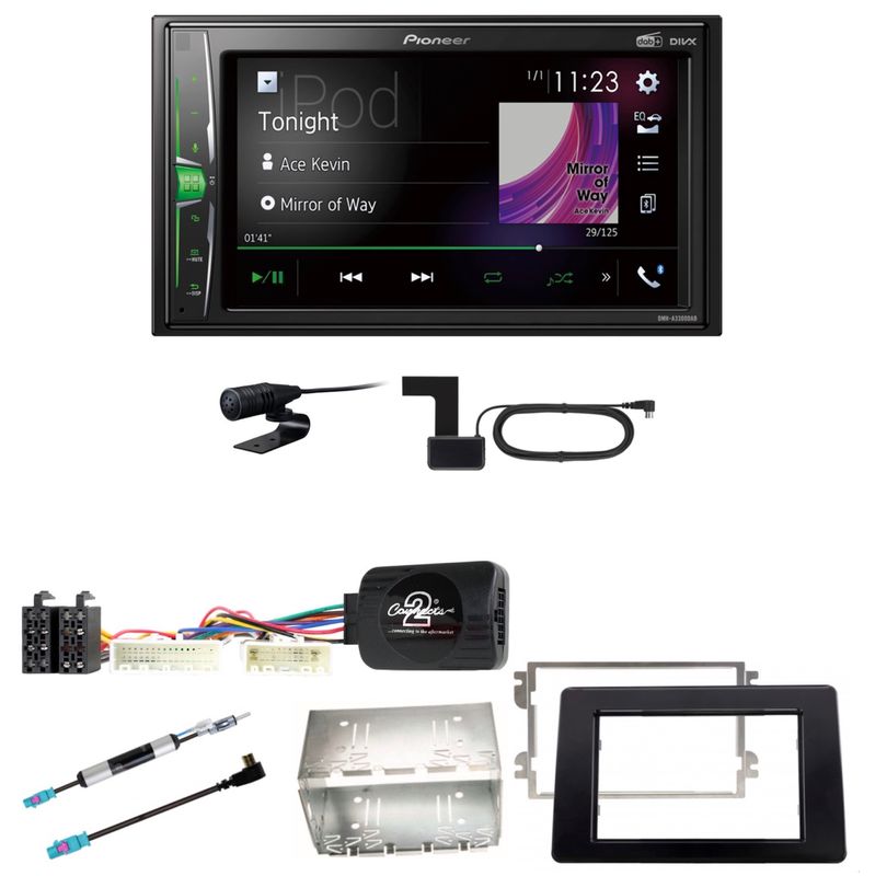 Pioneer DMH-A3300DAB USB DAB+ MP3 Autoradio Einbauset für Opel Movano ab 2019 Pioneer DMH-A3300DAB USB DAB+ MP3 Autoradio Einbauset für Opel Movano ab 2019
