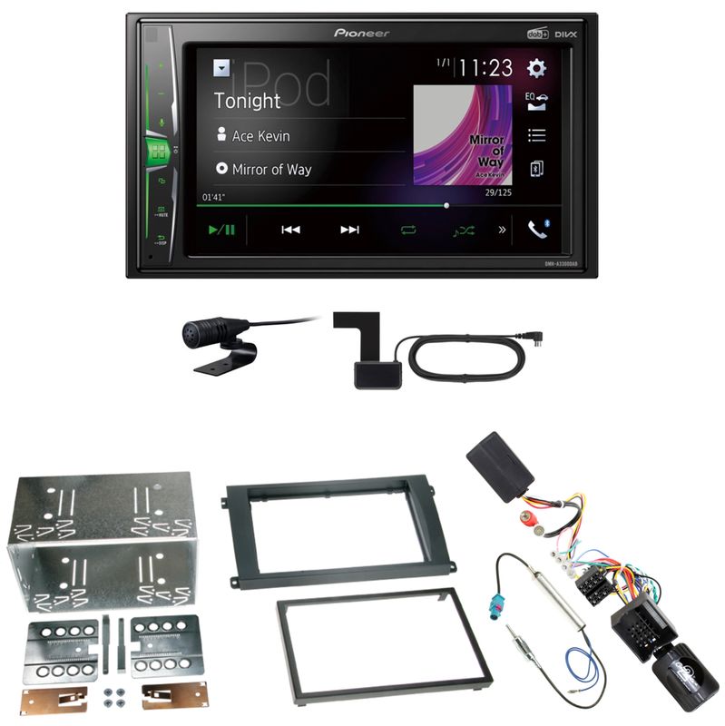 Pioneer DMH-A3300DAB USB Digitalradio DAB+ Einbauset für Porsche Cayenne ab 2007 Pioneer DMH-A3300DAB USB Digitalradio DAB+ Einbauset für Porsche Cayenne ab 2007