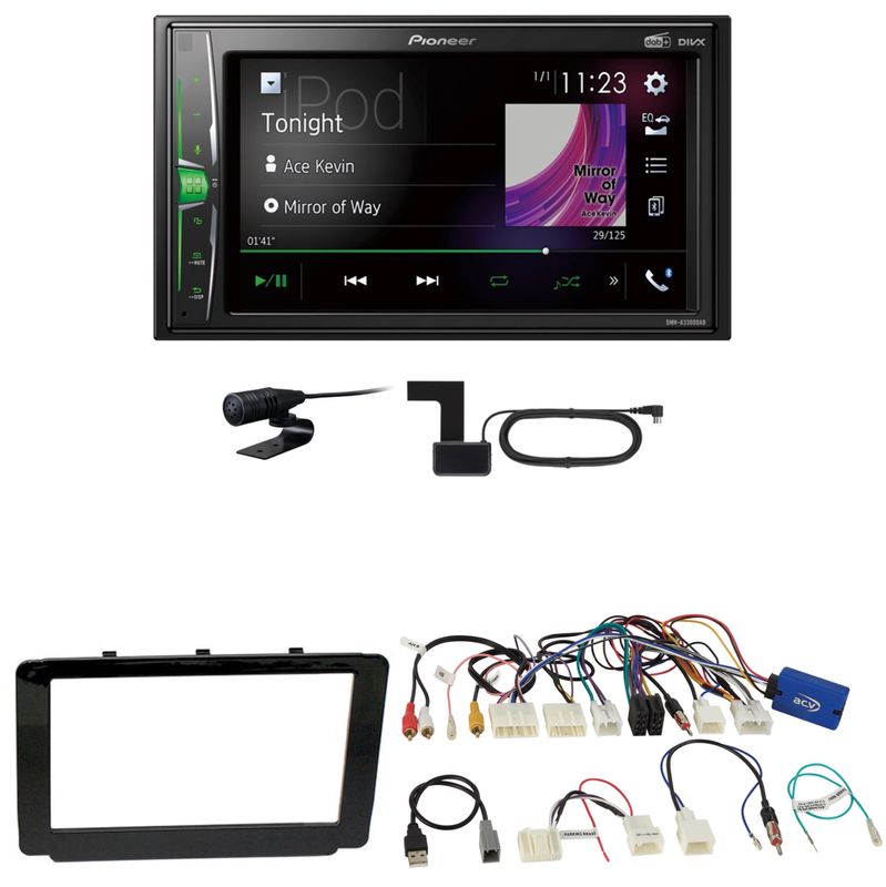 Pioneer DMH-A3300DAB USB Digitalradio MP3 Einbauset für Toyota Hilux 2016-2019