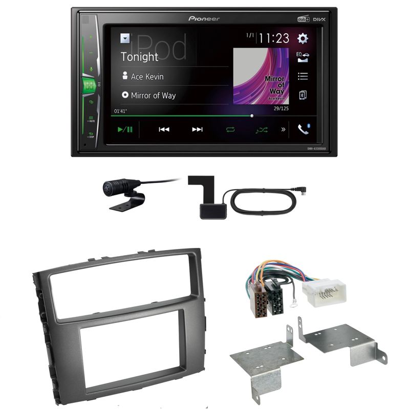Pioneer DMH-A3300DAB USB Digitalradio Einbauset für Mitsubishi Pajero bis 2014 Pioneer DMH-A3300DAB USB Digitalradio Einbauset für Mitsubishi Pajero bis 2014
