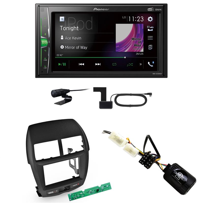 Pioneer DMH-A3300DAB USB Digitalradio MP3 Einbauset für Mitsubishi ASX bis 2014 Pioneer DMH-A3300DAB USB Digitalradio MP3 Einbauset für Mitsubishi ASX bis 2014