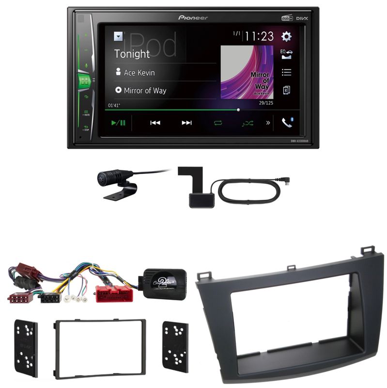 Pioneer DMH-A3300DAB USB Digitalradio Bluetooth MP3 Einbauset für Mazda 3 BL Pioneer DMH-A3300DAB USB Digitalradio Bluetooth MP3 Einbauset für Mazda 3 BL