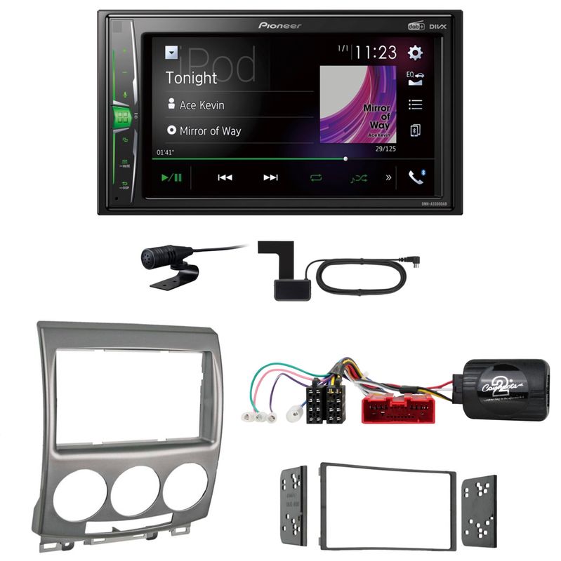 Pioneer DMH-A3300DAB USB Digitalradio Bluetooth MP3 Einbauset für Mazda 5 CR Pioneer DMH-A3300DAB USB Digitalradio Bluetooth MP3 Einbauset für Mazda 5 CR
