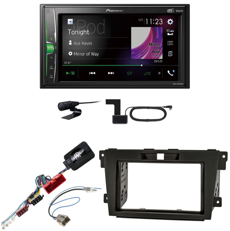 Pioneer DMH-A3300DAB USB Digitalradio Bluetooth MP3 Einbauset für Mazda CX-7 Pioneer DMH-A3300DAB USB Digitalradio Bluetooth MP3 Einbauset für Mazda CX-7