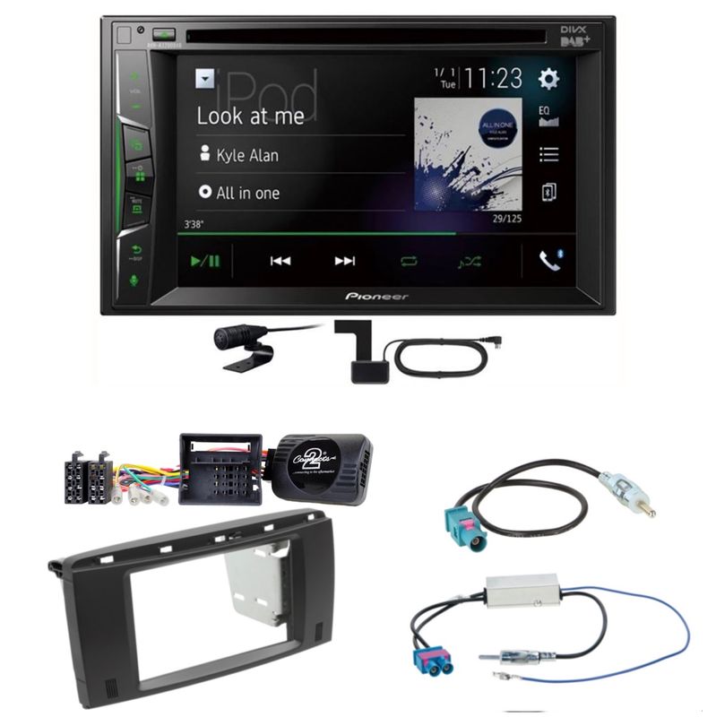 Pioneer AVH-A3200DAB USB DAB+ MP3 Digitalradio Einbauset für Mercedes R W251