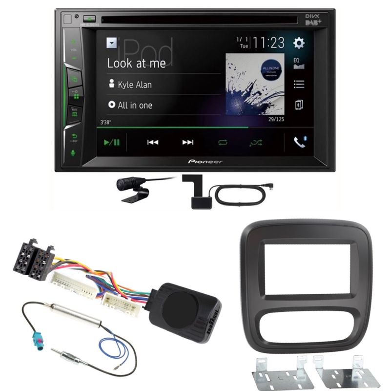 Pioneer AVH-A3200DAB USB DAB+ MP3 Digitalradio CD Einbauset für Opel Vivaro B Pioneer AVH-A3200DAB USB DAB+ MP3 Digitalradio CD Einbauset für Opel Vivaro B
