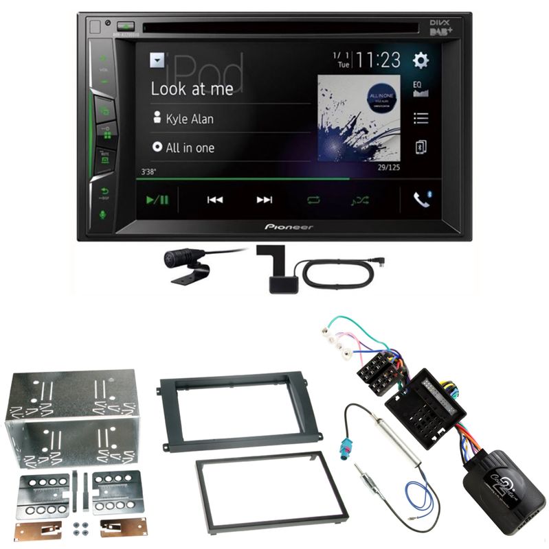 Pioneer AVH-A3200DAB USB Digitalradio DAB+ Einbauset für Porsche Cayenne ab 2007 Pioneer AVH-A3200DAB USB Digitalradio DAB+ Einbauset für Porsche Cayenne ab 2007