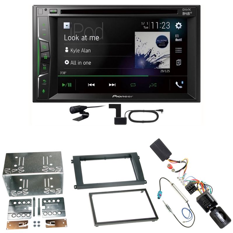 Pioneer AVH-A3200DAB USB Digitalradio DAB+ Einbauset für Porsche Cayenne ab 2007 Pioneer AVH-A3200DAB USB Digitalradio DAB+ Einbauset für Porsche Cayenne ab 2007