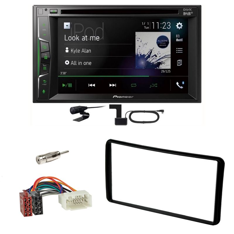 Pioneer AVH-A3200DAB USB Digitalradio Bluetooth Einbauset für Suzuki Jimny FJ Pioneer AVH-A3200DAB USB Digitalradio Bluetooth Einbauset für Suzuki Jimny FJ