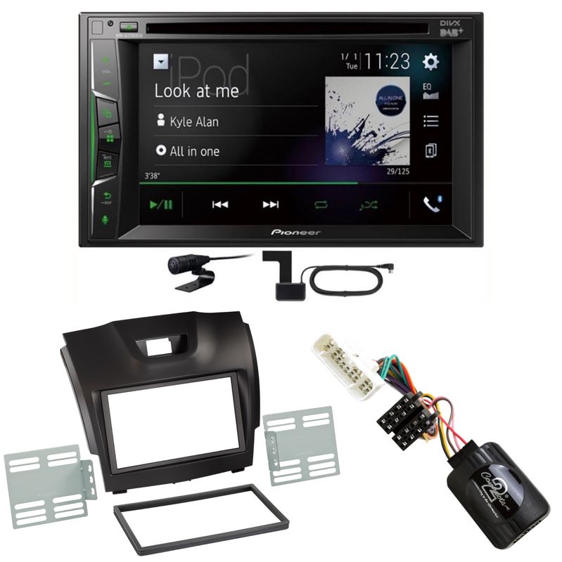 Pioneer AVH-A3200DAB USB Digitalradio Bluetooth DAB+ Einbauset für Isuzu D-Max 2