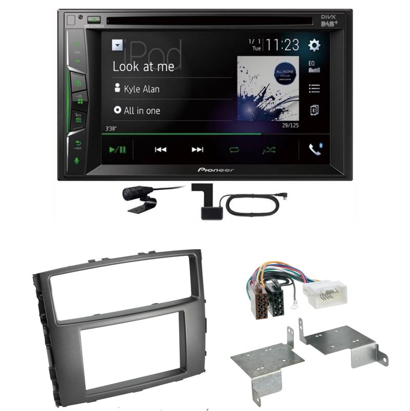 Pioneer AVH-A3200DAB USB Digitalradio Einbauset für Mitsubishi Pajero bis 2014 Pioneer AVH-A3200DAB USB Digitalradio Einbauset für Mitsubishi Pajero bis 2014