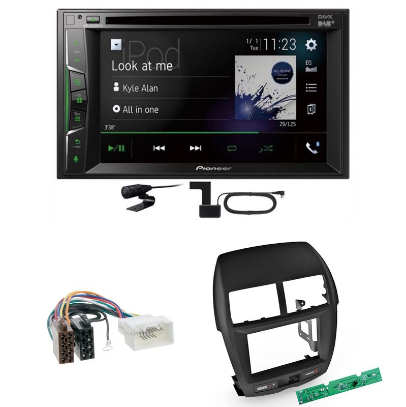 Pioneer AVH-A3200DAB USB Digitalradio MP3 Einbauset für Mitsubishi ASX bis 2014 Pioneer AVH-A3200DAB USB Digitalradio MP3 Einbauset für Mitsubishi ASX bis 2014