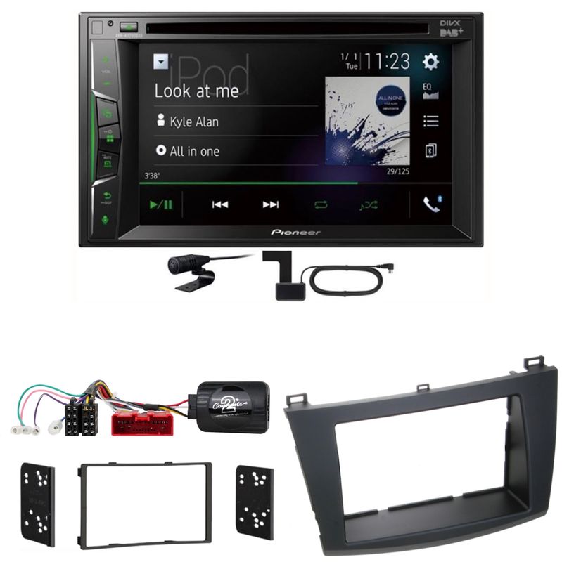 Pioneer AVH-A3200DAB USB Digitalradio Bluetooth MP3 Einbauset für Mazda 3 BL Pioneer AVH-A3200DAB USB Digitalradio Bluetooth MP3 Einbauset für Mazda 3 BL