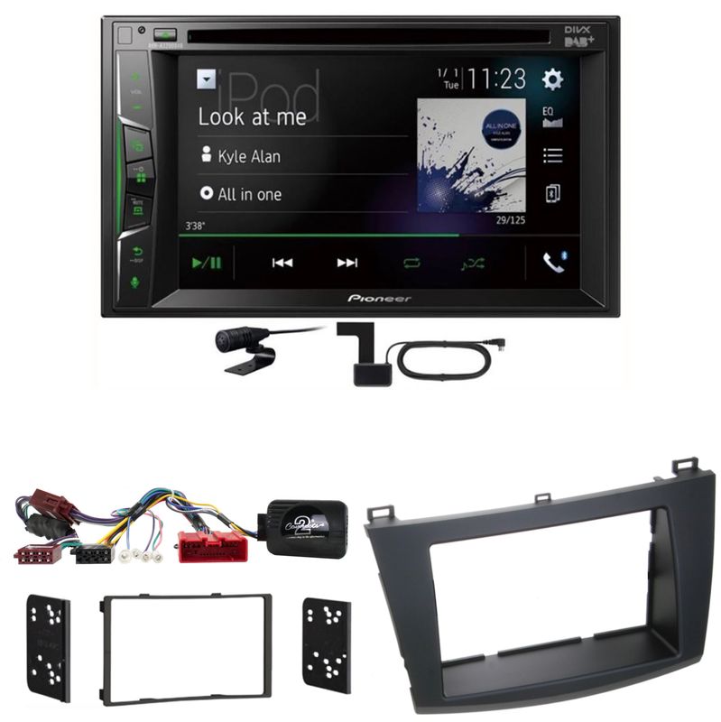 Pioneer AVH-A3200DAB USB Digitalradio Bluetooth MP3 CD Einbauset für Mazda 3 BL Pioneer AVH-A3200DAB USB Digitalradio Bluetooth MP3 CD Einbauset für Mazda 3 BL