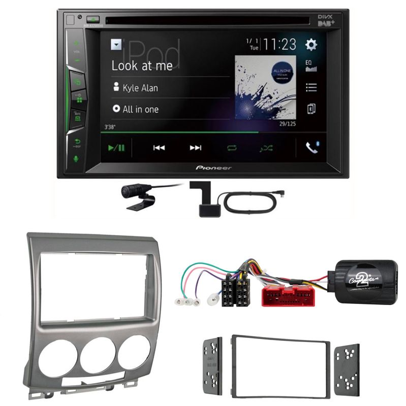 Pioneer AVH-A3200DAB USB Digitalradio Bluetooth MP3 CD Einbauset für Mazda 5 CR Pioneer AVH-A3200DAB USB Digitalradio Bluetooth MP3 CD Einbauset für Mazda 5 CR
