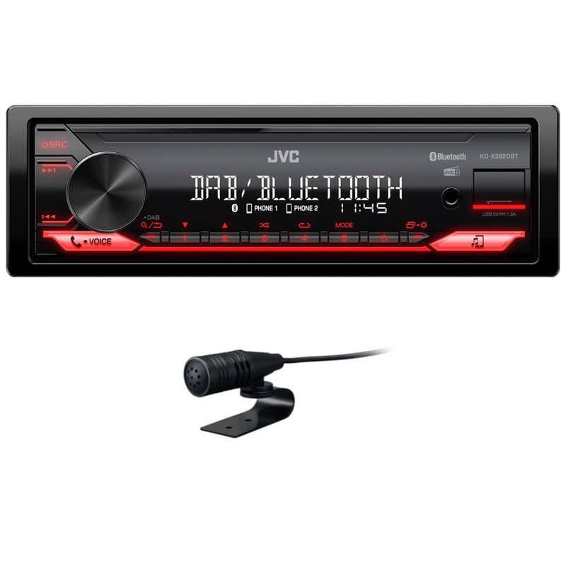 JVC KD-X282DBT USB AUX MP3 FLAC Digitalradio Bluetooth DAB+ Autoradio