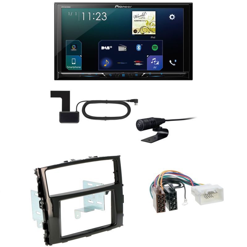 Pioneer SPH-DA230DAB CarPlay USB MP3 Einbauset für Mitsubishi Pajero ab 2015 Pioneer SPH-DA230DAB CarPlay USB MP3 Einbauset für Mitsubishi Pajero ab 2015
