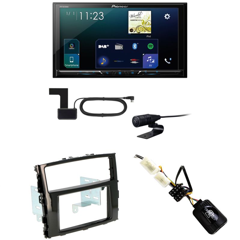 Pioneer SPH-DA230DAB CarPlay USB MP3 Einbauset für Mitsubishi Pajero ab 2015 Pioneer SPH-DA230DAB CarPlay USB MP3 Einbauset für Mitsubishi Pajero ab 2015
