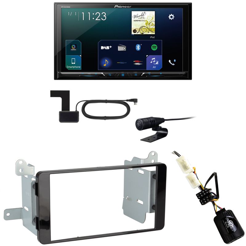 Pioneer SPH-DA230DAB CarPlay Android Auto Einbauset für Mitsubishi L200 ab 2016 Pioneer SPH-DA230DAB CarPlay Android Auto Einbauset für Mitsubishi L200 ab 2016