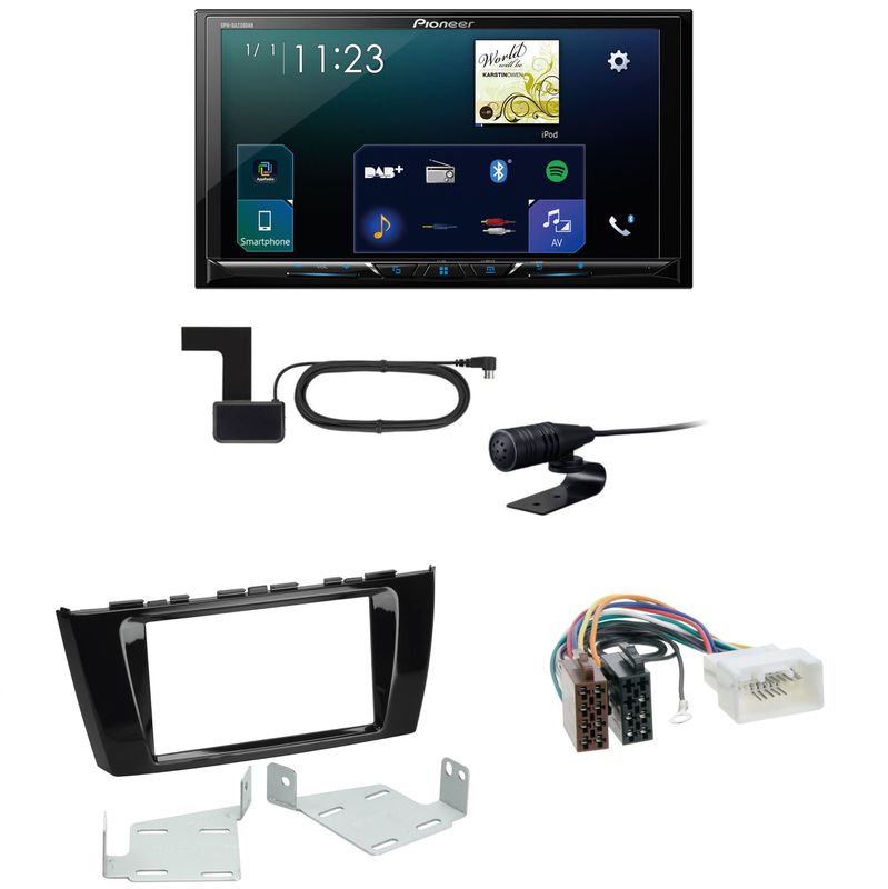 Pioneer SPH-DA230DAB CarPlay Android Auto Einbauset für Mitsubishi Space Star