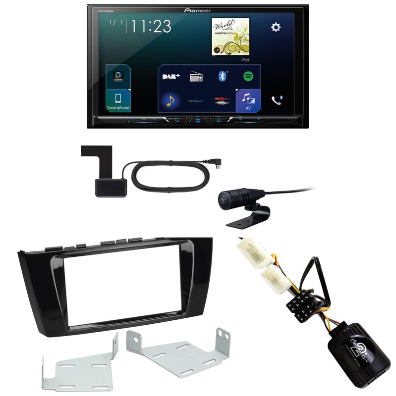 Pioneer SPH-DA230DAB CarPlay Android Auto Einbauset für Mitsubishi Space Star Pioneer SPH-DA230DAB CarPlay Android Auto Einbauset für Mitsubishi Space Star